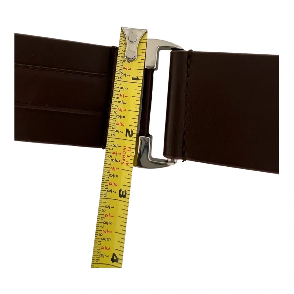 New Lodis hip belt brown silver triple buckle M 34 - 38 waist